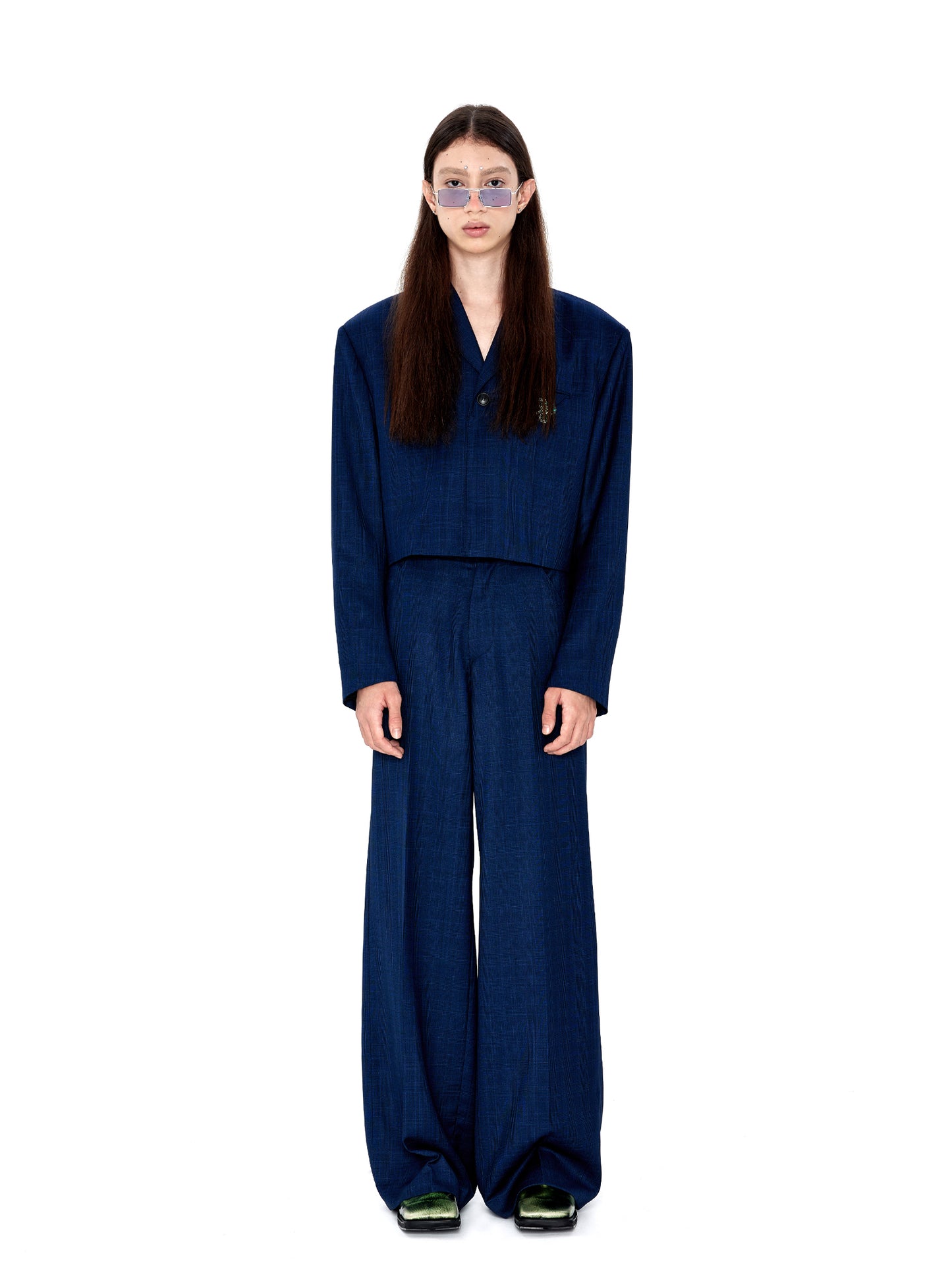 Check wide Pants