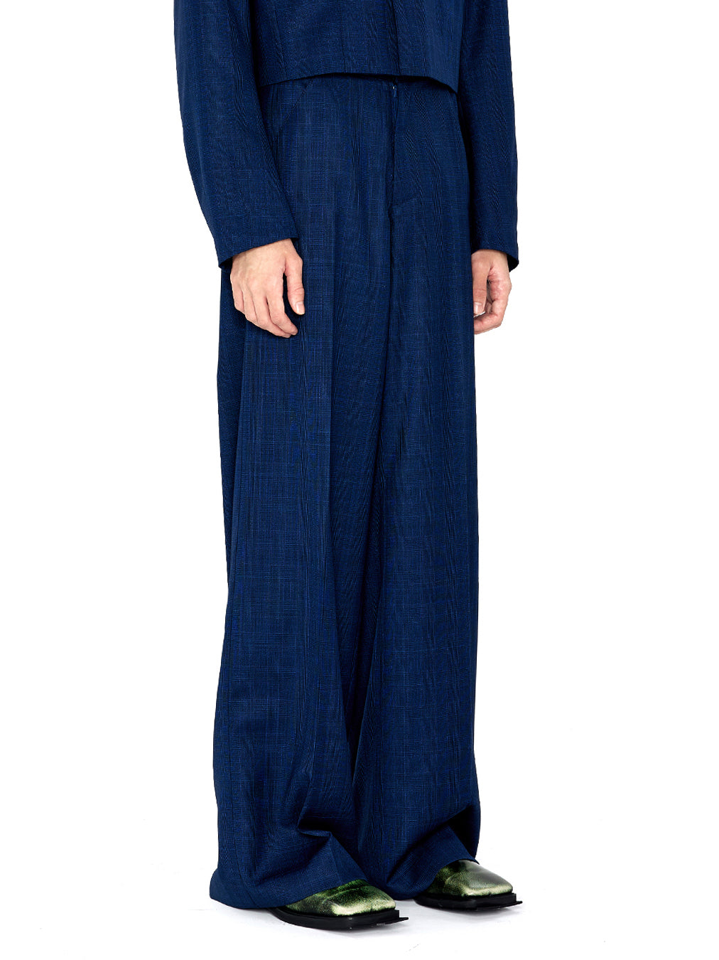 Check wide Pants