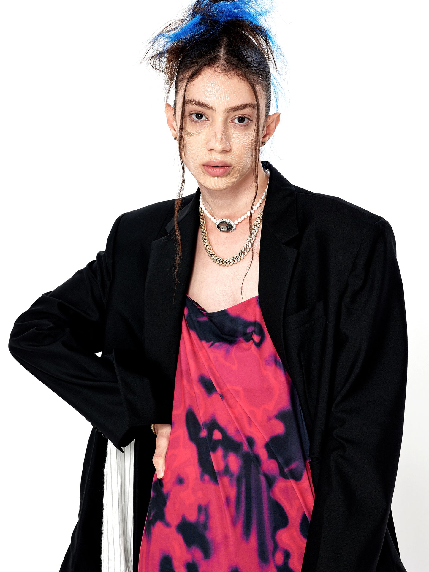 Single-breasted cut-out Blazer