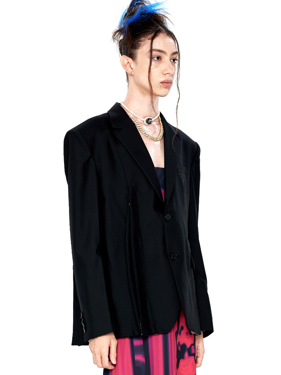 Single-breasted cut-out Blazer