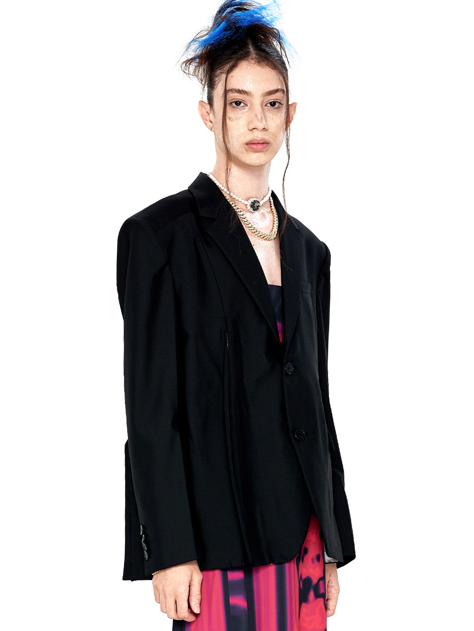 Single-breasted cut-out Blazer