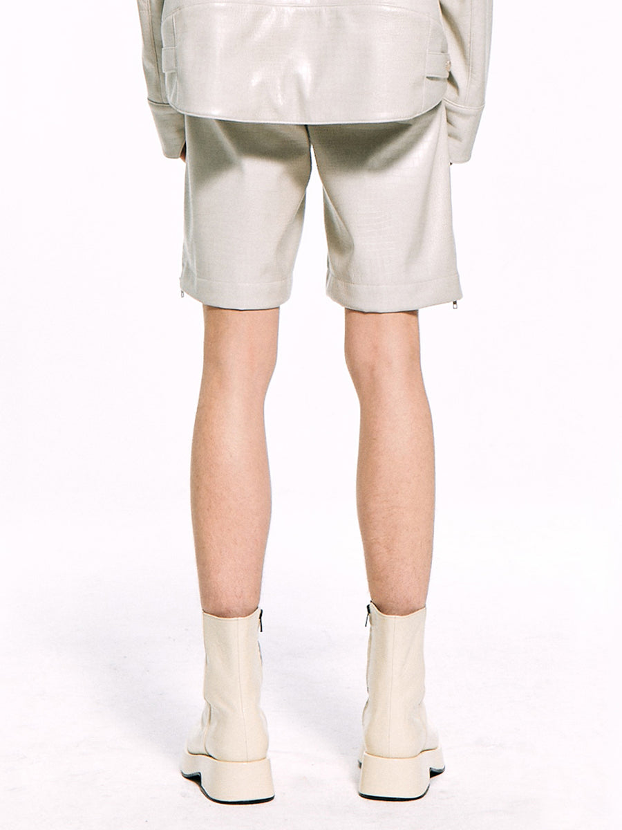 Faux Leather Shorts