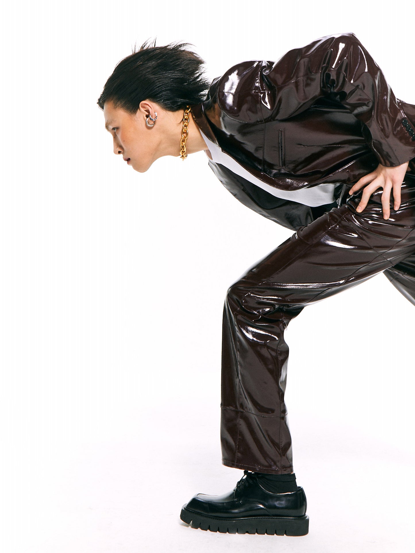 Enamel Single- Breasted Jacket