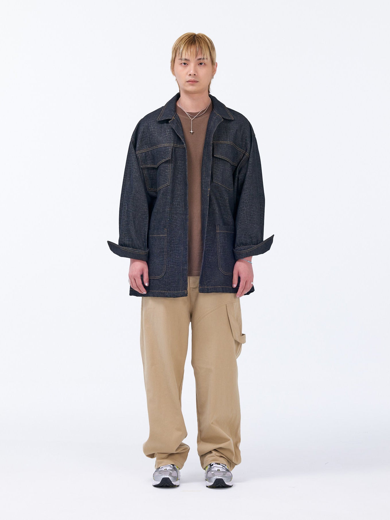 Crocodile Pattern Work Jacket