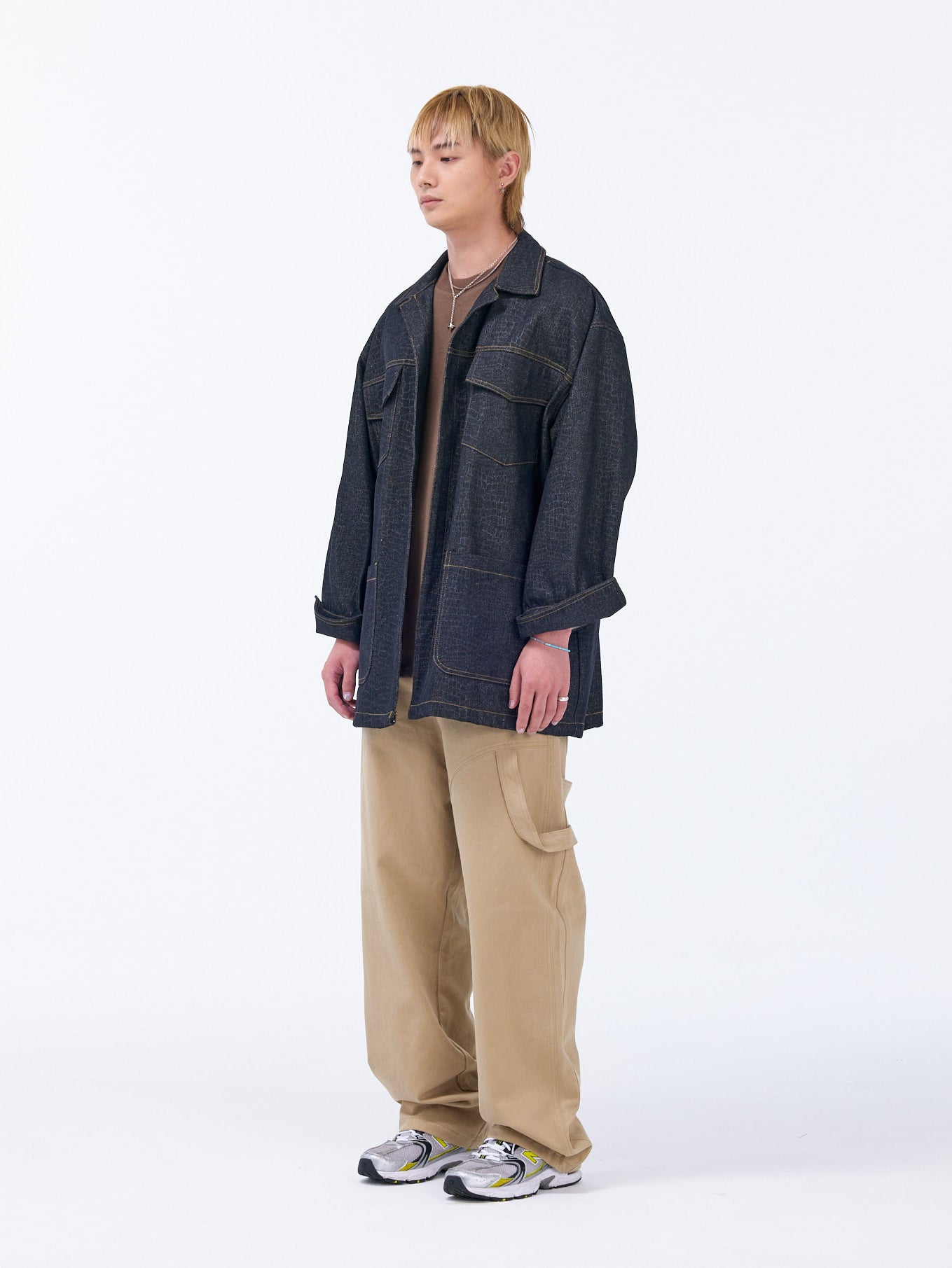 Crocodile Pattern Work Jacket