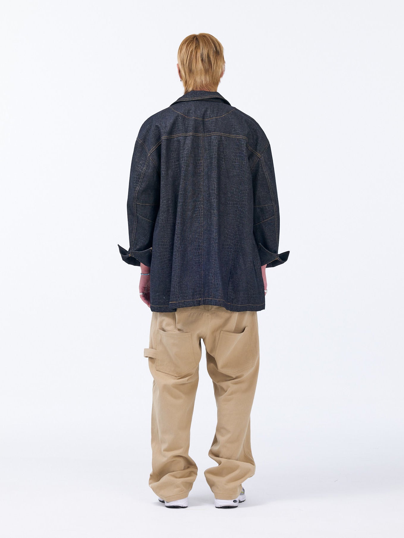 Crocodile Pattern Work Jacket