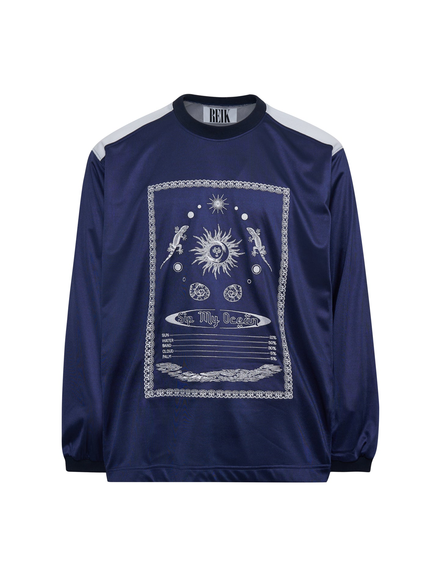 Ocean Jersey Long Sleeve T-Shirts Navy