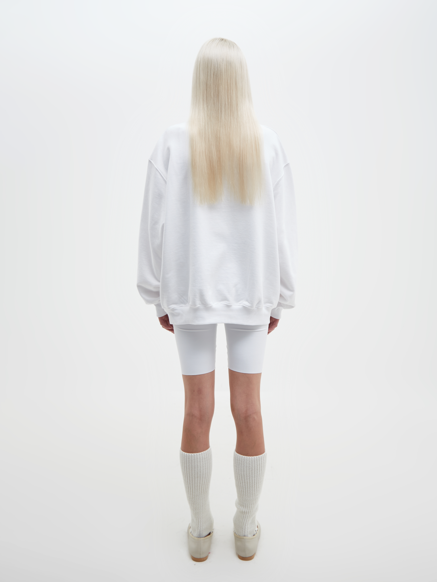 Cut-Out Sweatshirt White