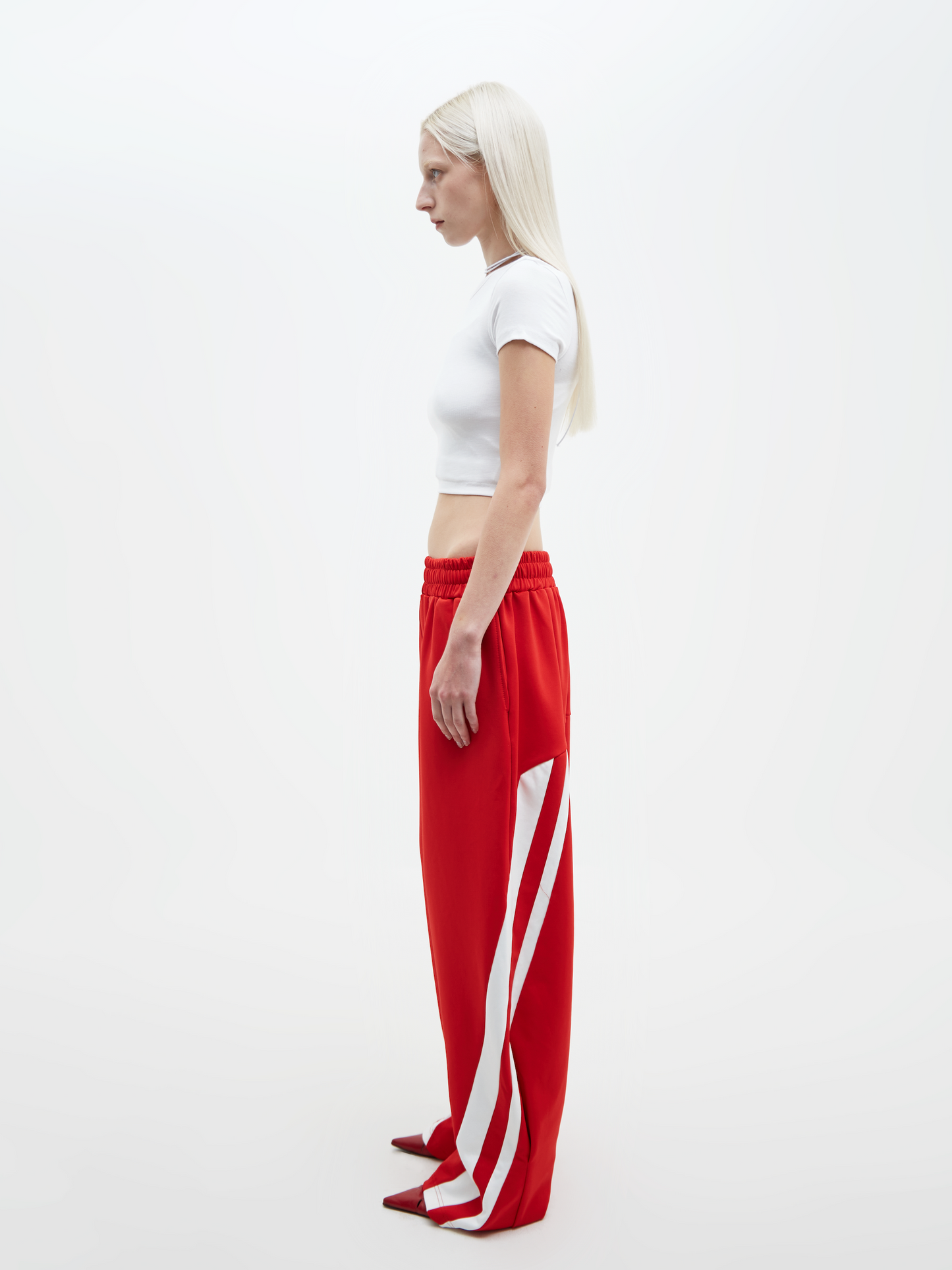Two Lines Track Pants Red
