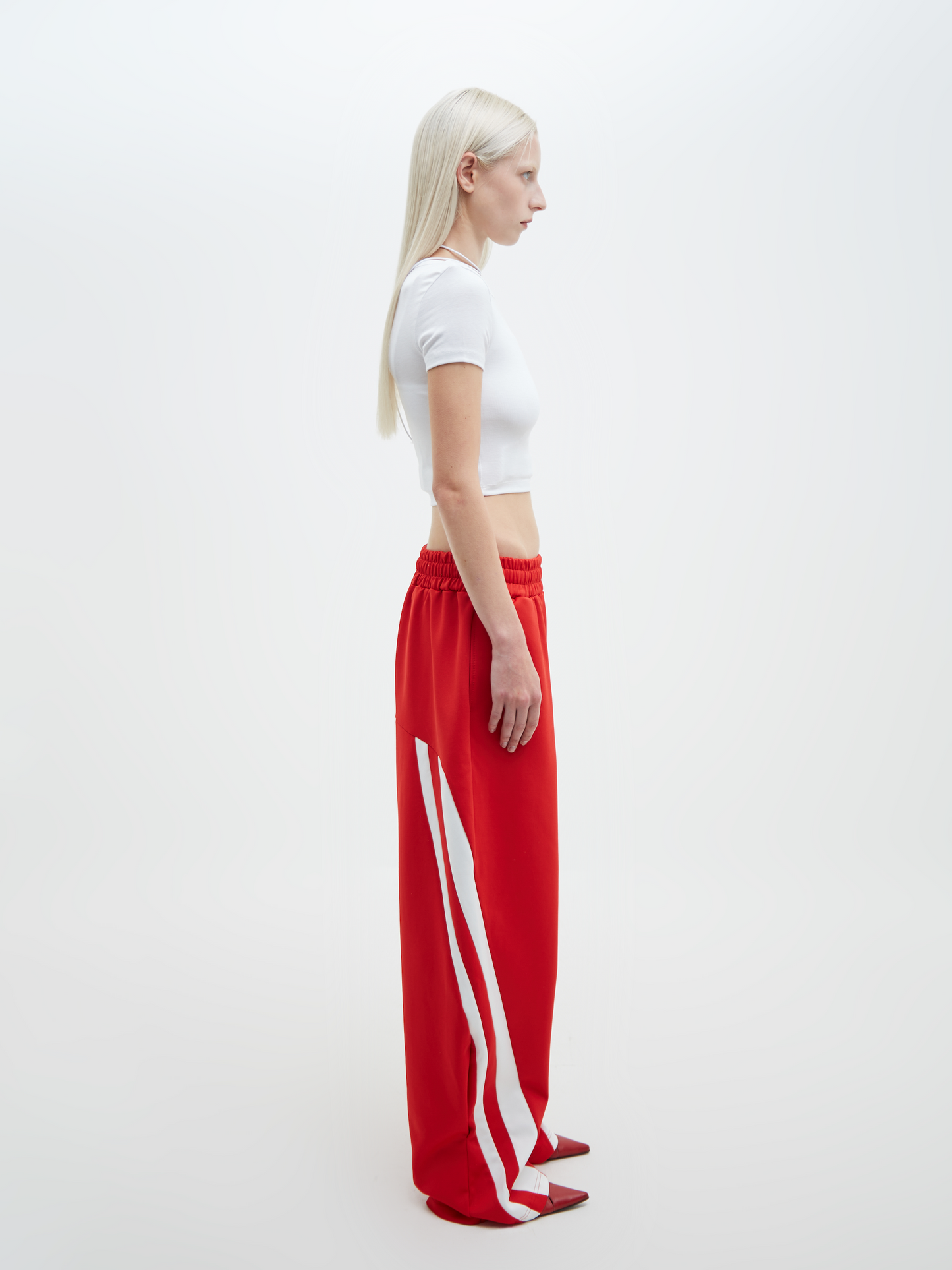 Two Lines Track Pants Red