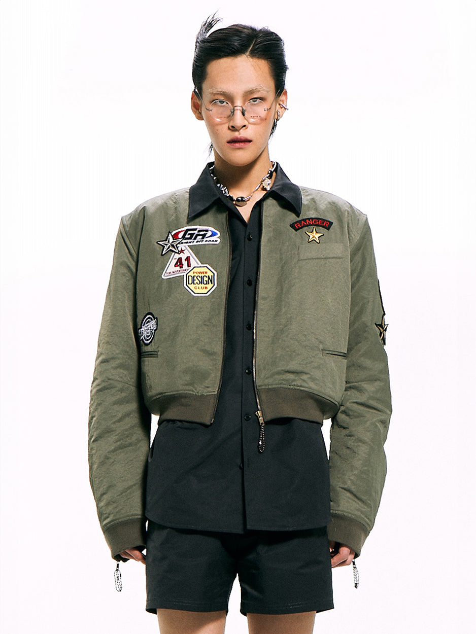 Nylon Bomber Jacket