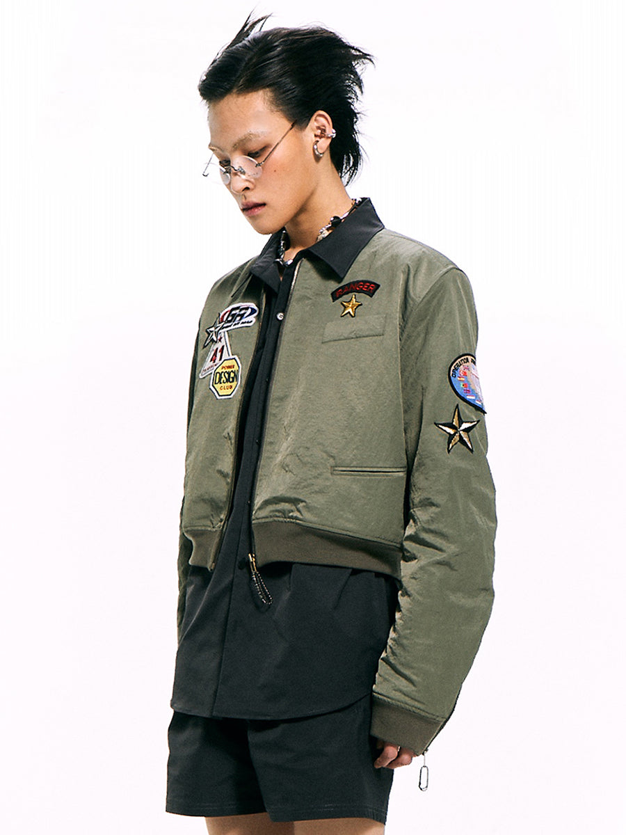 Nylon Bomber Jacket