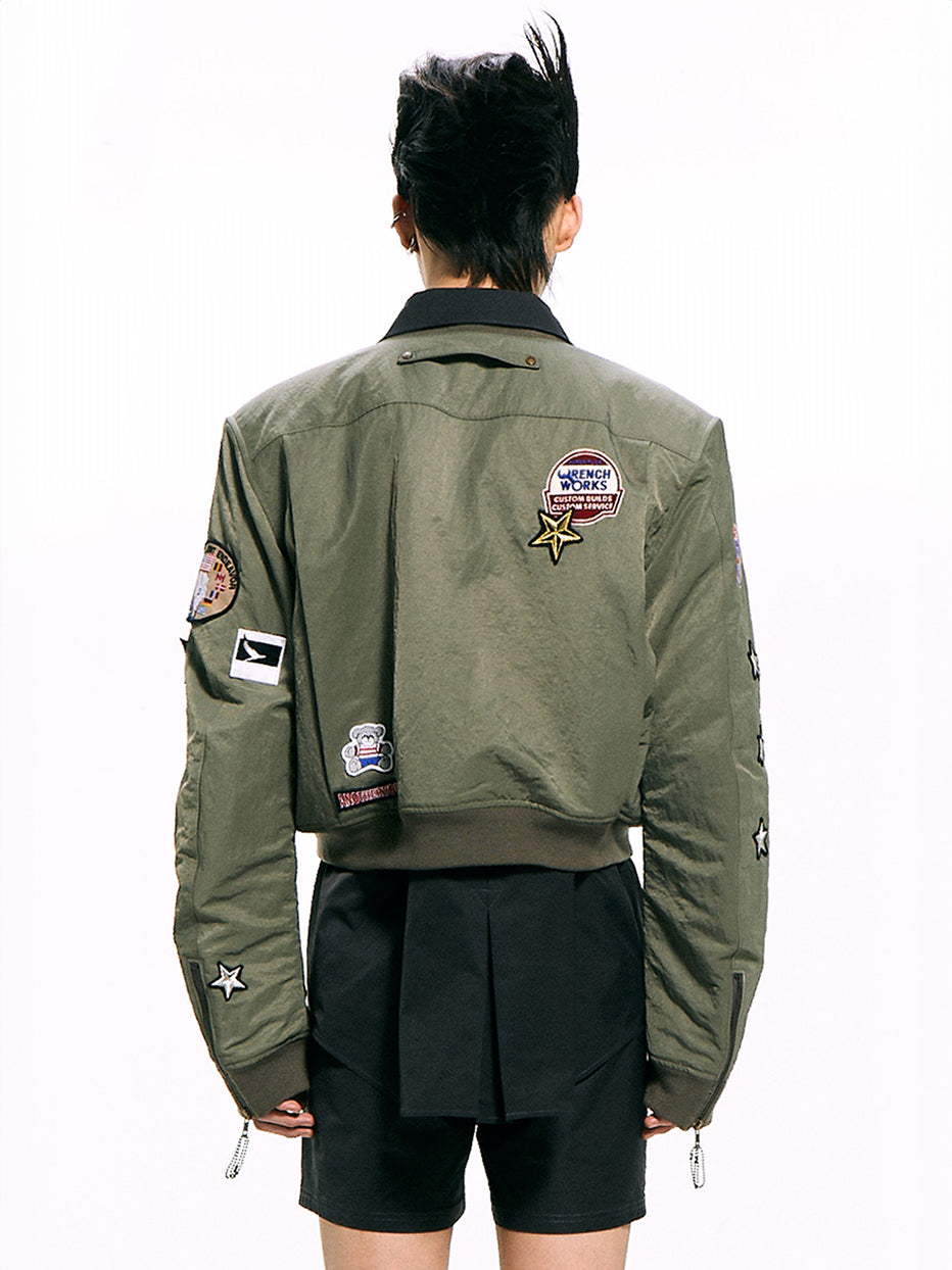 Nylon Bomber Jacket