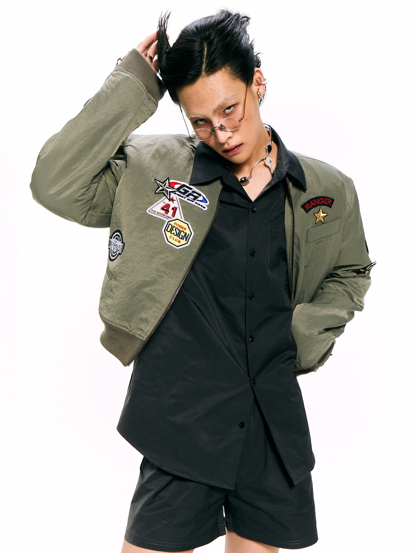 Nylon Bomber Jacket