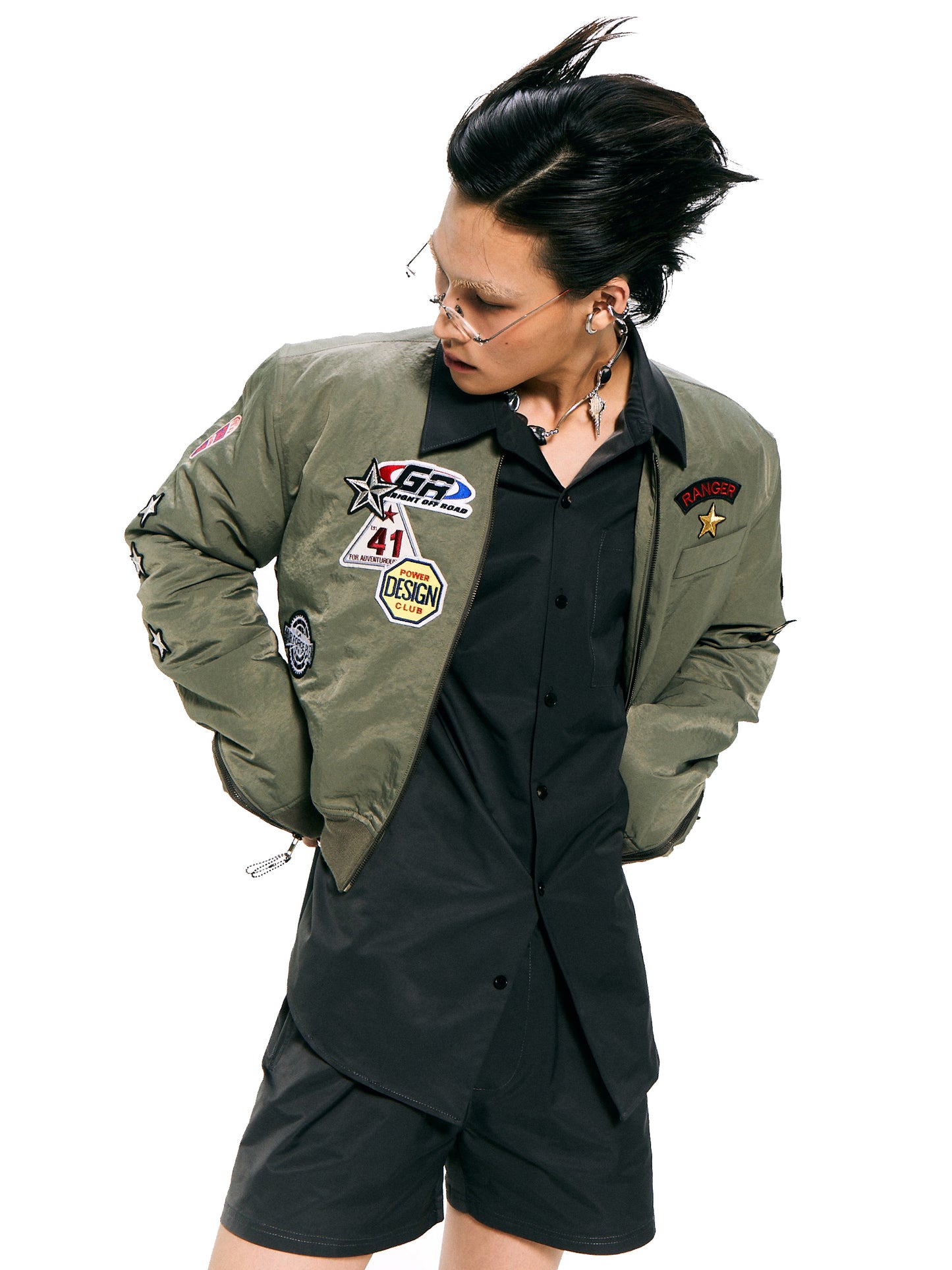 Nylon Bomber Jacket