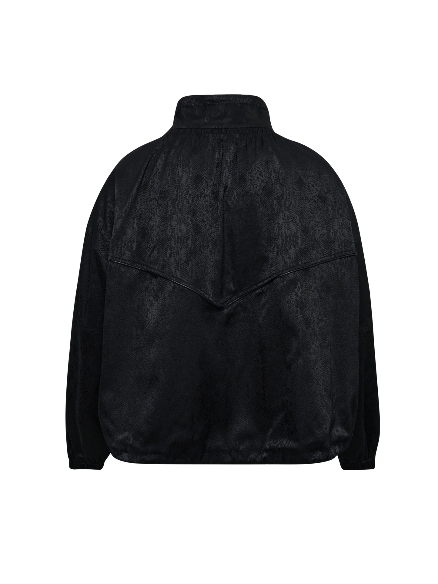 Faux Snakeskin Windbreaker