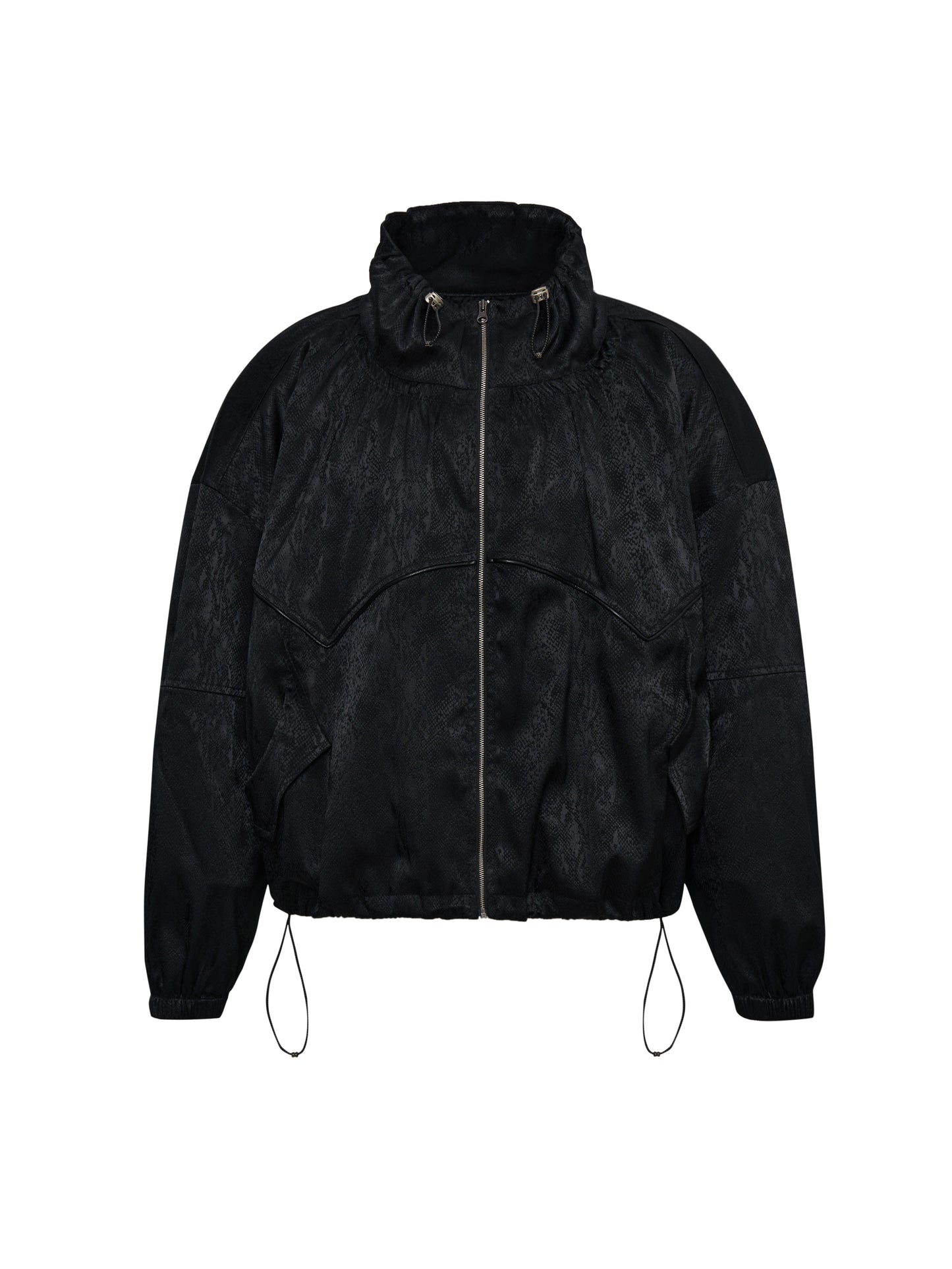 Faux Snakeskin Windbreaker