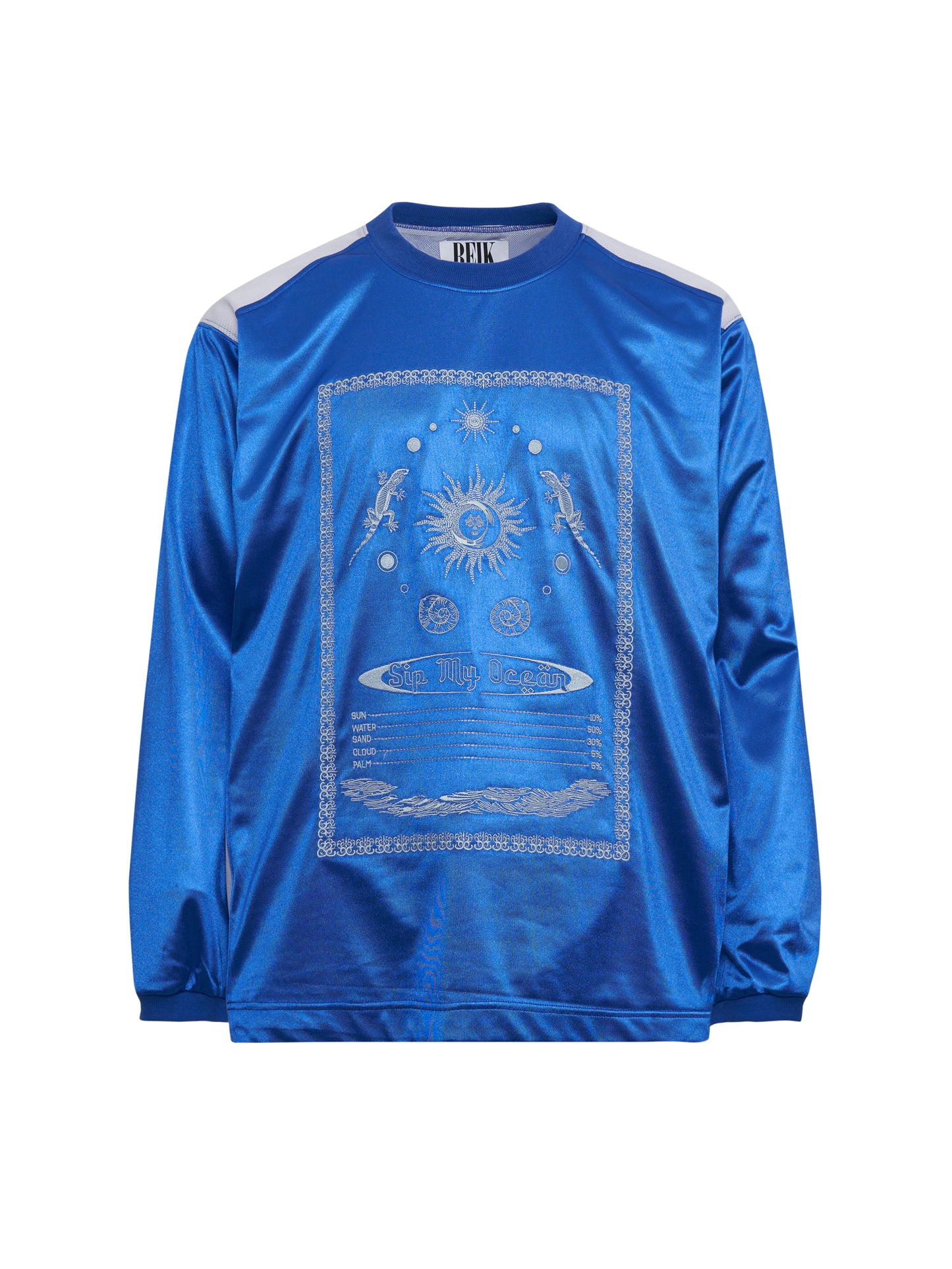 Ocean Jersey Long Sleeve T-Shirts Blue